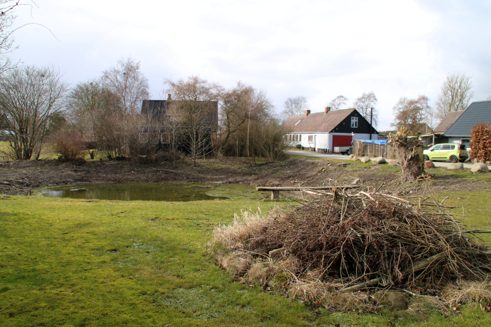 St hans bål. Ольструп / Ålstrup, Дания. 14 мар. 2021