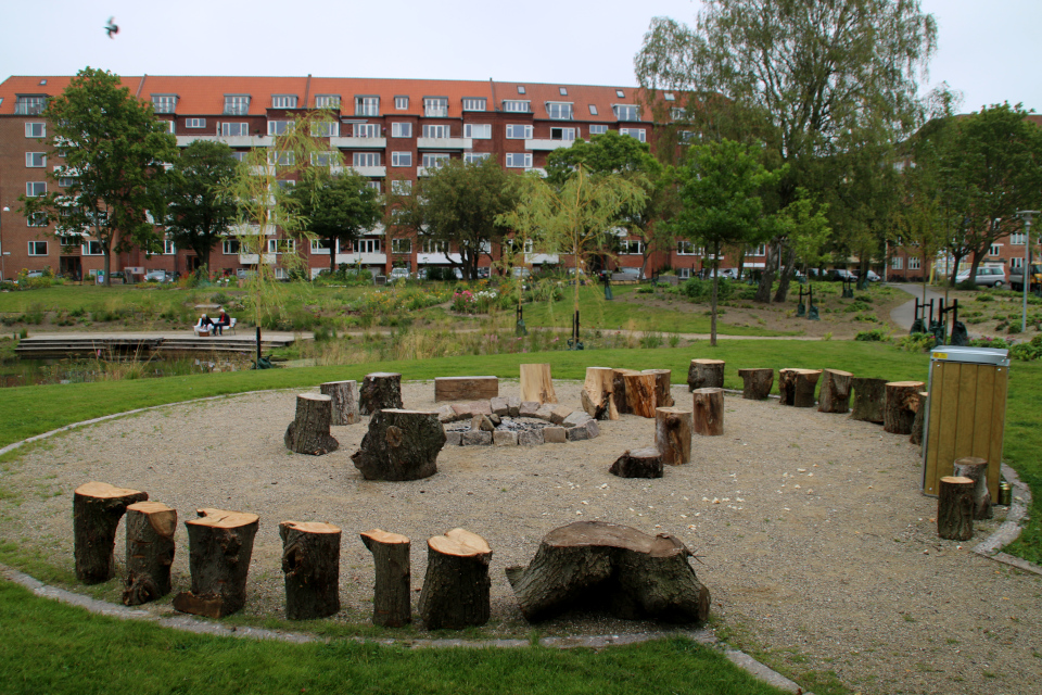 Дождевой парк Спарк (Spark rain park, Marselisborg center), Орхус, Дания. Фото 2 сент. 2021