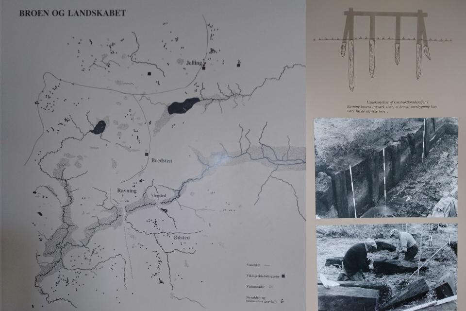 Музей, раскопки. Мост Равнинг, Эгтвед (Ravningbroen, Egtved), Дания. Фото 7 июля 2020 