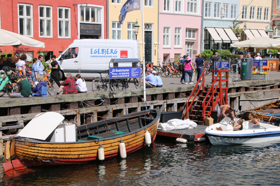 Нюхавн (Nyhavn), Копенгаген, Дания. 9 июня 2023 